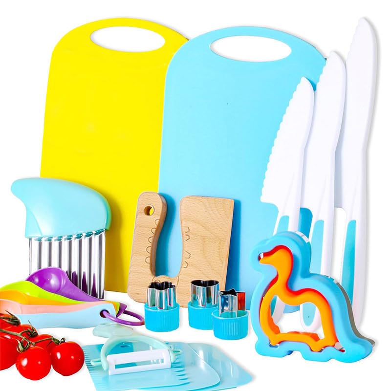 HASTHIP® 0PCS Kids Set for Real Cooking, Child-Friendly Plastic Toddler Kitchen Tools, Montessori Kids Cooking Sets HASTHIP® 0PCS Kids Set for Real Cooking, Child-Friendly Plastic Toddler Kitchen Tools, Montessori Kids Cooking Sets